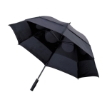 Sturmfester Regenschirm mit Hülle als Werbemittel bedrucken, Ø 129 farbe schwarz zweite Ansicht