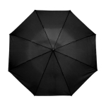 Kleiner faltbarer manueller Regenschirm als Werbeartikel, Ø 97 farbe schwarz zweite Ansicht