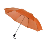 Kleiner faltbarer manueller Regenschirm als Werbeartikel, Ø 97 farbe orange dritte Ansicht