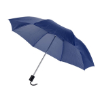 Kleiner faltbarer manueller Regenschirm als Werbeartikel, Ø 97 farbe marineblau dritte Ansicht