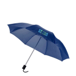 Kleiner faltbarer manueller Regenschirm als Werbeartikel, Ø 97 farbe marineblau Ansicht mit Druckbereich