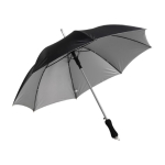 Großer automatischer Regenschirm mit Logo bedrucken, Ø 120 farbe schwarz vierte Ansicht