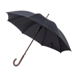 Automatischer Regenschirm aus RPET mit Logo bedrucken, Ø 107 farbe schwarz dritte Ansicht