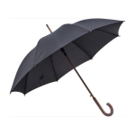 Automatischer Regenschirm aus RPET mit Logo bedrucken, Ø 107 farbe schwarz sechste Ansicht