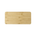 Schneidebrettchen aus Bambus für Käse mit Messer und Gabel farbe holzton erste Ansicht