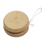 Jo-Jo aus Holz als Spielzeug für Kinder bedrucken oder mit Lasergravur farbe holzton erste Ansicht