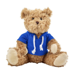 Teddybär mit bedruckbarer Kapuzenjacke für Kinder farbe blau erste Ansicht