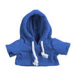 Teddybär mit bedruckbarer Kapuzenjacke für Kinder farbe blau zweite Ansicht