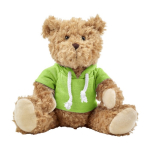 Teddybär mit bedruckbarer Kapuzenjacke für Kinder farbe grün erste Ansicht