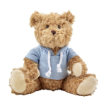 Teddybär mit bedruckbarer Kapuzenjacke für Kinder farbe hellblau erste Ansicht