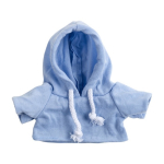 Teddybär mit bedruckbarer Kapuzenjacke für Kinder farbe hellblau vierte Ansicht