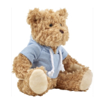 Teddybär mit bedruckbarer Kapuzenjacke für Kinder farbe hellblau neunte Ansicht