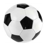 Kleiner Fußball aus PVC mit Logo für Events bedrucken farbe weiß/schwarz sechste Ansicht