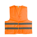 Sicherheitsweste aus Polyester in Gelb oder Orange, Größe M farbe neonorange