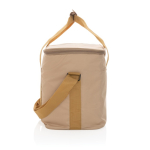 Thermokühltasche für 20 Dosen aus recyceltem Material farbe hellbraun vierte Ansicht