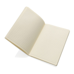 FSC-zertifiziertes Linien-Notizbuch mit Stiftschlaufe am Einband, A5 dritte Ansicht