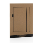 FSC-zertifiziertes Linien-Notizbuch mit Stiftschlaufe am Einband, A5 Ansicht mit Box