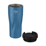 Thermosbecher mit geometrischem Design für festen Griff, 450 ml farbe blau