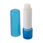 Lippenpflege im farbigen Behälter mit Logo bedruckbar farbe hellblau