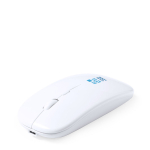 Kabellose Maus aus recyceltem ABS im ergonomischen Design Ansicht mit Druckbereich