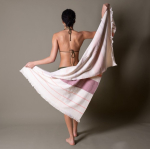 Strandhandtuch aus Mix aus Baumwolle und Frottee als Merchandising farbe rot vierte Ansicht