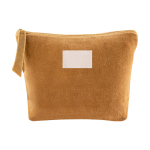 Kosmetiktasche aus Samtstoff als Merchandising, 325 g/m2 farbe orange sechste Ansicht