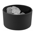 Raumdiffusor mit 10 weißen Glassteinen und ätherischem Lavendelöl farbe schwarz erste Ansicht