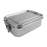 Auslaufsichere Lunchbox aus Edelstahl mit Verschlussschallen, 700ml farbe silber erste Ansicht