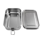 Auslaufsichere Lunchbox aus Edelstahl mit Verschlussschallen, 700ml farbe silber zweite Ansicht