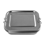 Auslaufsichere Lunchbox aus Edelstahl mit Verschlussschallen, 700ml farbe silber dritte Ansicht