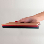 A5-Notizbuch mit Kartoneinband und linierten Seiten farbe natürliche farbe vierte Ansicht