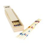 Mikado-Spiel aus Holz in einer bedruckbaren Holzbox farbe holzton erste Ansicht