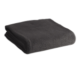 Günstige Kuscheldecke aus Fleece als Winter Merchandising, 240 g/m2 farbe schwarz