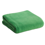 Günstige Kuscheldecke aus Fleece als Winter Merchandising, 240 g/m2 farbe grün