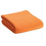 Günstige Kuscheldecke aus Fleece als Winter Merchandising, 240 g/m2 farbe orange