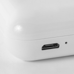Bluetooth-Kopfhörer 5.0 in einer mit Logo bedruckbaren Box farbe weiß sechste Ansicht