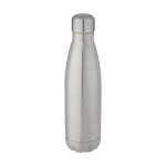 Vakuumisolierte Trinkflasche aus Edelstahl als Werbegeschenk, 500ml farbe silber