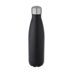Vakuumisolierte Trinkflasche aus Edelstahl als Werbegeschenk, 500ml farbe schwarz/grau