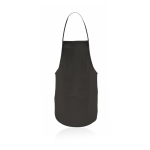 Kochschürze aus Non-Woven mit Vordertasche und anpassbaren Bändern farbe schwarz erste Ansicht