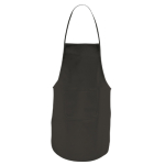 Kochschürze aus Non-Woven mit Vordertasche und anpassbaren Bändern farbe schwarz