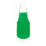 Kochschürze aus Non-Woven mit Vordertasche und anpassbaren Bändern farbe grün erste Ansicht