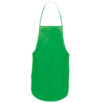 Kochschürze aus Non-Woven mit Vordertasche und anpassbaren Bändern farbe grün