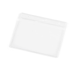 Kunststoff-Kennzeichnung mit Karabinerhakenlöchern 11x9cm farbe transparent