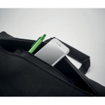 Laptop-Tasche aus recyceltem Filz zum Umhängen mit Logo bedrucken, 15” farbe schwarz