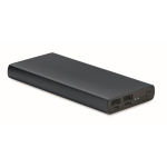 Externes Ladegerät aus Aluminium mit Schnellladetechnik, 10.000 mAh farbe marineblau
