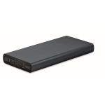 Externes Ladegerät aus Aluminium mit Schnellladetechnik, 10.000 mAh farbe marineblau zweite Ansicht