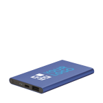 Externer robuster Akku aus Aluminium in eleganten Farben, 4.000 mAh farbe schwarz Ansicht mit Druckbereich