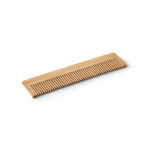 Naturbambuskamm mit Etui aus recyceltem Kraftpapier inklusive farbe natürliche farbe