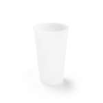 Mehrwegbecher mit gefrosteter Oberfläche für Festivals, 500ml farbe transparent