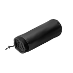 Bedruckte Fleecedecke aus RPET für Marketingevents im Winter, 180 g/m2 farbe schwarz Ansicht der Hülle